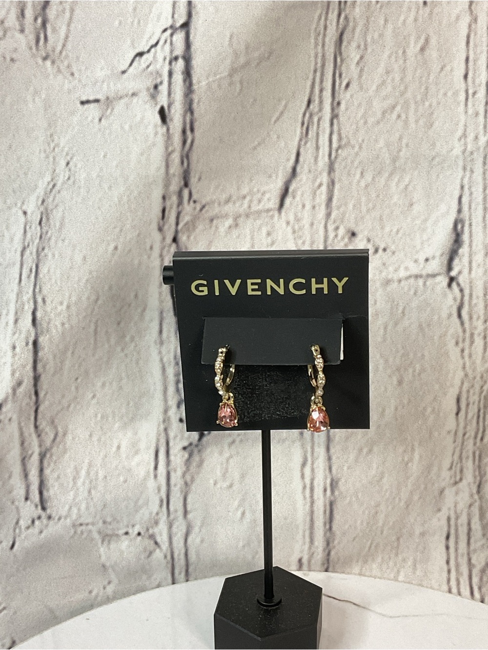 🌟🌟 Givenchy Paved Hoop Drop Earrings - Picture 5 of 6